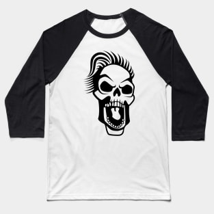 Screaming Skull Baseball T-Shirt